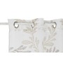 Rideau DKD Home Decor Métal Polyester Blanc Marron Clair (140 x 270 cm)