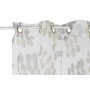 Rideau DKD Home Decor Métal Polyester Blanc Marron Clair (140 x 270 cm)
