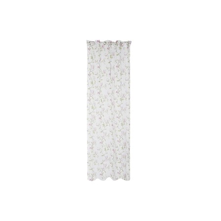 Rideau DKD Home Decor Rose Métal Polyester Blanc Vert (140 x 270 cm)