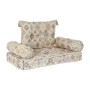 Chaise de jardin DKD Home Decor Beige Coton (90 x 50 x 55 cm)