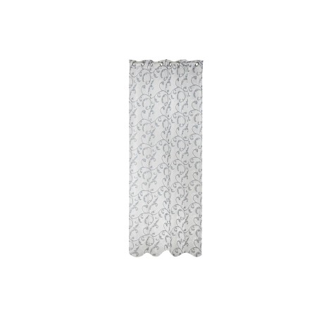 Rideau DKD Home Decor Bleu Métal Polyester Blanc (140 x 270 cm)