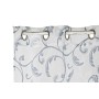 Rideau DKD Home Decor Bleu Métal Polyester Blanc (140 x 270 cm)