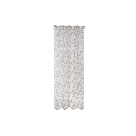 Rideau DKD Home Decor Rouge Métal Polyester Blanc (140 x 270 cm)