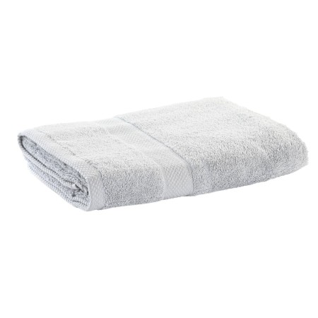 Serviette DKD Home Decor De douche 600 gsm Coton Gris clair (70 x 140 x 1 cm)