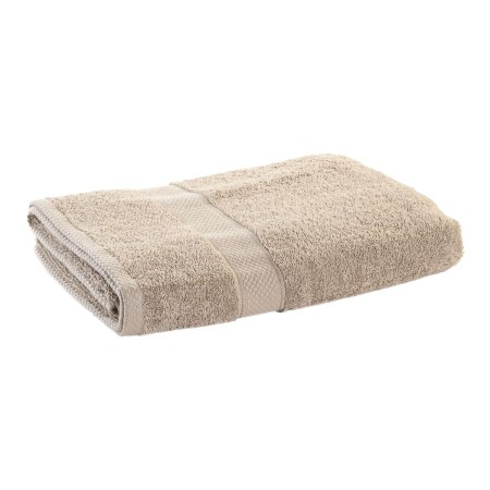 Serviette DKD Home Decor De douche 600 gsm Beige Coton (70 x 140 x 1 cm)