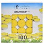 Ensemble de Bougies DKD Home Decor Citronnelle 100 Unités Argenté Métal Jaune Cire (3,5 x 3,5 x 1 cm)