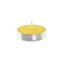 Ensemble de Bougies DKD Home Decor 10 Unités Citronnelle Argenté Métal Jaune Cire (4 x 4 x 1 cm)