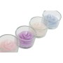 Ensemble de Bougies DKD Home Decor Verre Bleu Rose Lila Vert Cire (5 x 5 x 5 cm) (4 Unités)