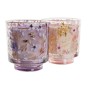 Bougie DKD Home Decor Verre Décorative (9 x 9 x 10 cm) (2 Unités)