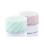 Bougie DKD Home Decor Relax Turquoise Rose clair Spirales Cire (2 Unités) (7 x 7 x 14 cm)