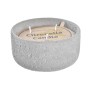 Bougie DKD Home Decor Citronnelle Gris Ciment Blanc Cire (15 x 15 x 7 cm)