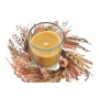 Ensemble de Bougies DKD Home Decor Verre Orange Ambre (19 x 9,5 x 7 cm) (2 Unités)