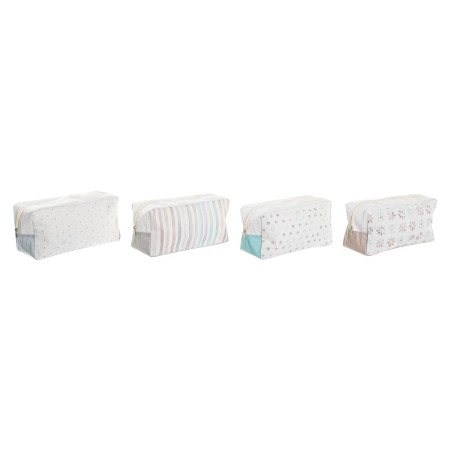 Trousse de toilette DKD Home Decor Blanc Multicouleur Shabby Chic (30 x 10 x 15 cm) (4 Unités)