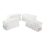 Trousse de toilette DKD Home Decor Blanc Multicouleur Shabby Chic (30 x 10 x 15 cm) (4 Unités)