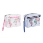 Trousse de toilette DKD Home Decor Urban Bleu Rose Multicouleur Fleurs (15 x 6 x 12 cm) (2 Unités)