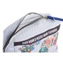 Trousse de toilette DKD Home Decor Urban Bleu Rose Multicouleur Fleurs (15 x 6 x 12 cm) (2 Unités)