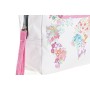 Trousse de toilette DKD Home Decor Urban Bleu Rose Multicouleur Fleurs (15 x 6 x 12 cm) (2 Unités)