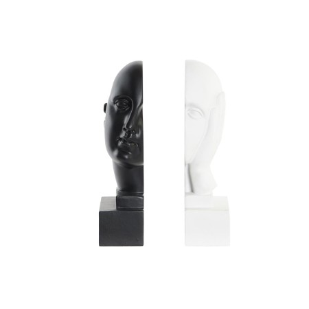 porte-livre DKD Home Decor Visage Résine Moderne (10 x 11 x 20 cm)