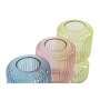 Vase DKD Home Decor Verre Urbaine (12 x 12 x 21 cm) (3 Unités)