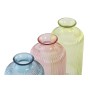 Vase DKD Home Decor Verre Moderne (9 x 9 x 21 cm) (3 Unités)