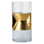 Vase DKD Home Decor Verre Doré Transparent Moderne (13 x 13 x 27 cm)