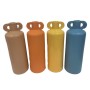 Vase DKD Home Decor Beige Bleu Orange Dolomite Moutarde Urbaine (10 x 10 x 30 cm) (4 Unités)