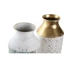 Vase DKD Home Decor Métal Bicolore Arabe (2 Unités) (16 x 16 x 43 cm)