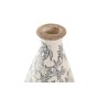 Vase DKD Home Decor Céramique Gris Blanc (13 x 13 x 26 cm)