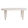 Table de Salle à Manger DKD Home Decor Doré Blanc Laiton Bois de manguier (180 x 90 x 76 cm)