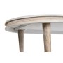 Table de Salle à Manger DKD Home Decor Doré Blanc Laiton Bois de manguier (180 x 90 x 76 cm)