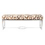 Coffre de Rangement DKD Home Decor Marron Acier Cuir Blanc (122 x 41 x 44 cm)