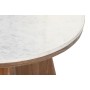 Table Basse DKD Home Decor Marbre Acacia (70 x 70 x 43 cm)