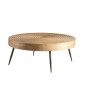 Table d'appoint DKD Home Decor Naturel Noir 82 x 82 x 32 cm Métal Pin