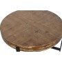 Table Basse DKD Home Decor Naturel Noir Métal Bois (82 x 82 x 34 cm)