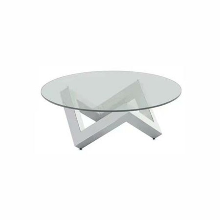 Table Basse DKD Home Decor Acier Verre trempé (90 x 90 x 45 cm)