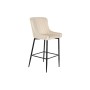 Tabouret DKD Home Decor Beige Métal Polyester (58,5 x 48,5 x 96,5 cm)
