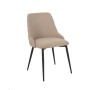 Chaise de Salle à Manger DKD Home Decor Beige Métal Polyester (50 x 58 x 85 cm)