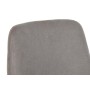 Chaise de Salle à Manger DKD Home Decor Métal Polyester Gris clair (50 x 58 x 85 cm)