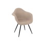 Chaise DKD Home Decor Beige Métal Polyester (53 x 52,5 x 82 cm)