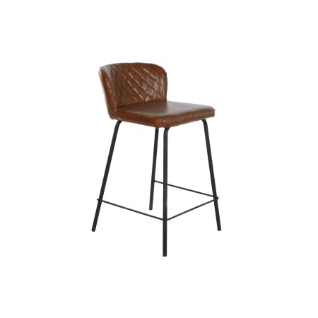 Tabouret DKD Home Decor Métal Marron PU (40 x 42,5 x 81,5 cm)