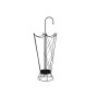 porte-parapluie DKD Home Decor Noir Métal (29 x 29 x 70,5 cm)