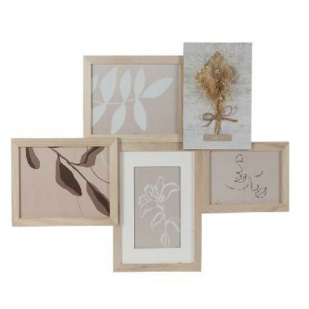 Cadre photo DKD Home Decor Verre Naturel Shabby Chic (53 x 2,4 x 39,5 cm)