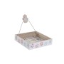 Porte-serviettes DKD Home Decor Gris Métal Jaune Bleu ciel Bois MDF (18 x 18 x 4 cm) (2 Unités)