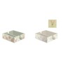 Porte-serviettes DKD Home Decor Beige Métal Vert Jaune Bois MDF (22 x 18 x 6 cm) (18 x 18 x 6 cm) (2 Unités)