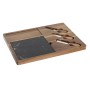 Plateau à fromages DKD Home Decor Noir Marron Marbre Acacia (36 x 27 x 2 cm)