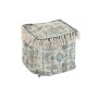 Pouf DKD Home Decor Casablanca Bleu Coton Frange (40 x 40 x 40 cm)
