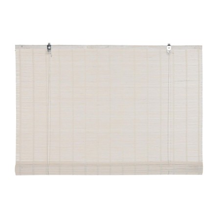 Store à enrouleur DKD Home Decor Vernis Blanc Bambou (90 x 2 x 175 cm)