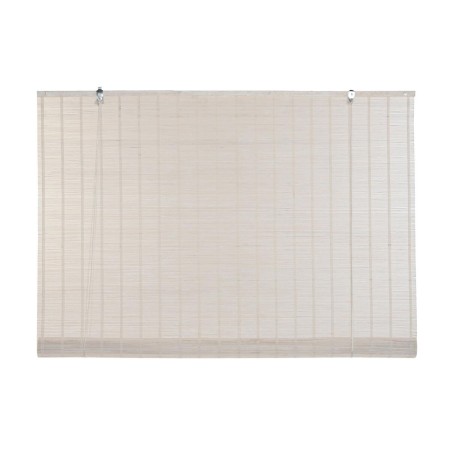 Store à enrouleur DKD Home Decor Vernis Blanc Bambou (120 x 2 x 230 cm)