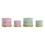 Cache-pot DKD Home Decor Rose Ciment Vert Urbaine (2 Pièces) (2 Unités) (20 x 20 x 18 cm)