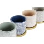 Cache-pot DKD Home Decor Ciment Moderne (13 x 13 x 13 cm) (4 Unités)